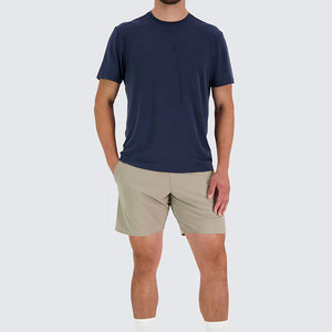 T-shirt en jersey respirant en coton 220 g/m² personnalisable, coupe longue décontractée, avec empiècements à motifs, grande taille – Nouvelle collection été - Product Image 3