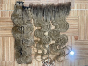 CDYHAIRVN Gray Color <b>Body</b> <b>Wave</b> Lace Frontal Human Hair 13x4 13x6 HD Transparent Lace Frontal Soft Wavy Raw Vietnamese Hair - Product Image 2