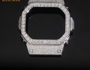 Montre personnalisée compatible DW5600, en acier inoxydable, sertie de pierres, de luxe, de qualité supérieure, style DW5600 - Product Image 6