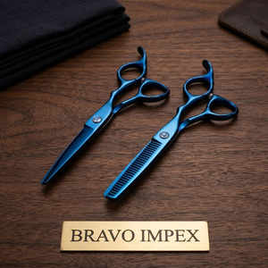 Professional Hair Styling Shears Stainless Steel <b>Barber</b> Cutting Scissors For Salon Hairdressers Kit <b>Set</b> 6-Inch Durable High End - Product Image 1