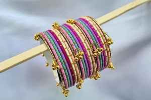 Customized Kashmiri Chudiyan <b>Sets</b> Elegant Style Latest Festive Eid & Party Wear <b>Bangle</b> Kashmiri Churian For Girls - Product Image 3