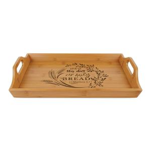 Luxury Handmade Wood <b>Breakfast</b> <b>Tray</b> Rectangular Serving Platter for Hotel Cafe and Restaurant Premium Style - Product Image 3