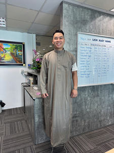 Hot Sale Male Islamic <b>Thobe</b> Dress Traditional <b>Men's</b> Clothing <b>for</b> Muslims Abaya Accessory - Product Image 3