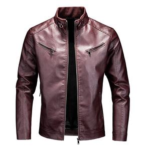 Chaqueta de Cuero Genuino Negra para Hombre, Diseño Moderno, Corte Ajustado, Estilo 2026 - Product Image 5
