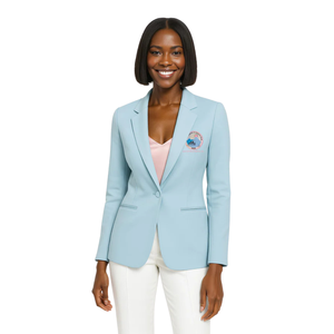 Blazer Jack and Jill para Mujer, Azul Claro, Corte Entallado, Chaqueta Elegante para Oficina, Estilo Formal, Blazer Elegante - Product Image 2