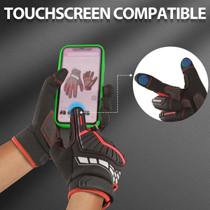 Nouveauté 2026 – Gants personnalisés OEM/ODM résistants aux chocs et anti-boulochage, couleur bleu et blanc, haute qualité, compatibles écran tactile, pour le travail en extérieur - Product Image 4