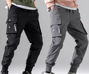 Pantalon de survêtement léger et imperméable personnalisé de haute qualité pour hommes, style cargo, vente en gros - Product Image 2