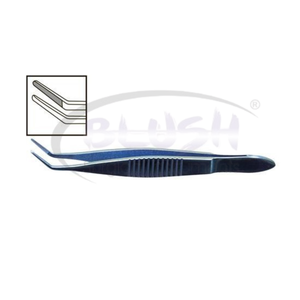 Nugent Utility Forceps Angled Titanium <b>Surgical</b> <b>Instrument</b> Reusable Ophthalmic Microsurgery Tool CE Certified By Blush <b>Surgical</b> - Product Image 1