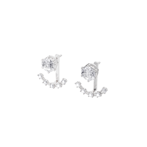 Aretes Colgantes Curvos de Oro de 9K con Diamantes Cultivados en Laboratorio con Certificación IGI de Aarinya, para Fiestas y Regalos - Product Image 6