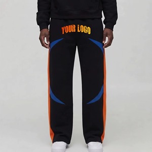 Pantalon de jogging pour homme, molletonné, chaud, coupe droite, avec logo personnalisé imprimé, impression numérique, 100% coton, léger - Product Image 4