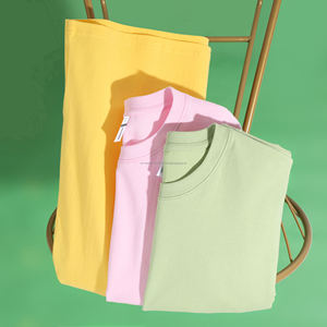 เสื้อยืดคอกลมทรงโอเวอร์ไซส์สำหรับผู้ชายเสื้อยืดสีพื้นสีดำสำหรับผู้ชาย - Product Image 6