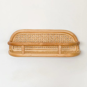 Indoor Home Decoration Cheap Price Best Selling <b>Wall</b> Hanging Natural Rattan Plant Organizer <b>Shelf</b> - Product Image 5