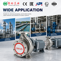 Pompe centrifuge industrielle à accouplement direct en fonte, haute efficacité, 380V 50Hz, pour circulation d'eau chimique, OEM, fournisseur IHL