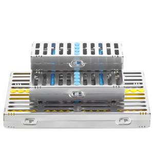 Support de Cassette Autoclavable en Acier Inoxydable de Haute Qualité pour Stérilisation Dentaire, Plateau de 5, 10 ou 20 Pièces pour Instruments Chirurgicaux, Certifié CE - Product Image 2