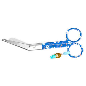 Tijeras Quirúrgicas de Acero Inoxidable con Punta Redondeada, Certificadas por MOL, con Diseño de Perros Azules, para Enfermería Manual - Product Image 3