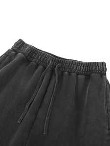 Pantalon de survêtement unisexe 2026 en 100 % coton, décontracté, respirant, coupe droite ample, haute qualité, effet délavé rétro, taille élastique pour homme, service OEM - Product Image 4