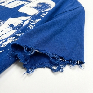 Camiseta Oversize de Cuello Redondo con Efecto Desgastado y Estampado Personalizado, Manga Corta, Tejido de Algodón Lavado, Estilo Urbano - Product Image 3
