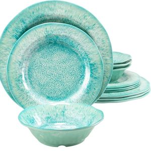 Assiettes en mélamine haute résistance, idéales pour les repas quotidiens à la maison - Product Image 5