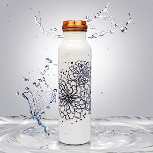 Botella de Agua de Cobre de Alta Calidad, Color Natural, Cobre Puro Hecho a Mano, Multifuncional - Product Image 1