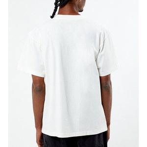 Camiseta de Hombre 100% Algodón, Corte Holgado, Diseño de Logotipo Personalizado, Cuello Redondo, Hombros Caídos, Estilo Urbano, Estampada, 200g, Lisa - Product Image 3