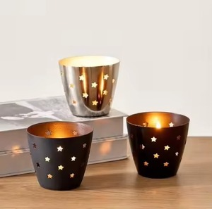 Stylish Metal Votive Candle Holder Decorative Tea Light Holder Dining Table Home Decor Accent - Product Image 5