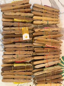 Éventail en feuille de palmier écologique avec manche en bambou, fabriqué au Vietnam, éventail rafraîchissant, cadeau de mariage, décoration de fête - Product Image 5