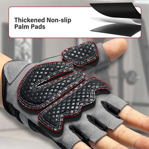 Premium Quality Neoprene Half Finger Gym <b>Gloves</b> Lace-up Closure Unisex Design for Fitness Training Strength Conditioning Daily - Product Image 6