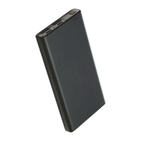 Batterie externe portable 10000 mAh Li-Polymère, charge rapide, entrée USB-C, double sortie USB, affichage LED pour téléphones