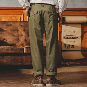 Pantalon cargo décontracté noir taille haute coupe droite, style napolitain, multi-poches, qualité OEM, style décontracté, directement d'Inde - Product Image 6