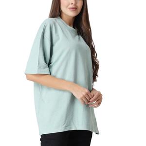 Recién llegado, nueva camiseta de verano para mujer, camiseta de manga corta de algodón ajustada de Color sólido para mujer de BD - Product Image 3