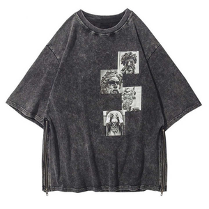 เสื้อยืดโอเวอร์ไซส์แขนสั้นพิมพ์ลายหน้าหลัง ดีไซน์สั่งทำพิเศษ ผ้าฝ้าย 100% แห้งเร็ว สินค้ามาใหม่ - Product Image 5