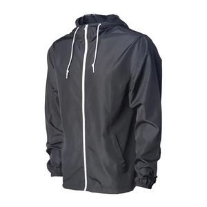 Wholesale 2026 New Design Black Outdoor <b>Raincoat</b> Thick Windproof and Waterproof Casual Style with Zipper Closure Rain Jackets - Product Image 1
