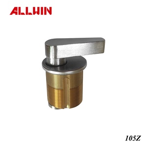 ชุดล็อคประตูแบบฝังพร้อมกุญแจหมุน วัสดุทองเหลืองเคลือบนิกเกิลขัดเงา - Product Image 6
