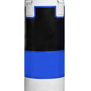 ถุงชกมวยหนัง PU ทนทาน สีดำ สีฟ้า สีขาว สีพื้น สำหรับทุกเพศ ทุกฤดูกาล อุปกรณ์ฝึกซ้อมออกกำลังกาย - Product Image 2