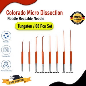 Électrodes de micro-dissection Colorado, lot de 8 pièces, réutilisables, autoclavables, pointe en tungstène, électrochirurgie RF, cautérisation CE - Product Image 5