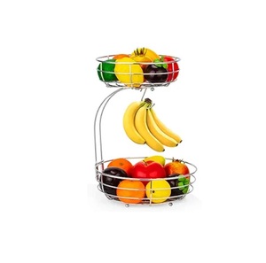 Soporte de Metal Plateado de 2 Niveles para Plátanos, Estante para Colgar Plátanos con Gancho de Metal, Soporte Decorativo de Metal Plateado Sólido para Plátanos - Product Image 6