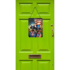 All American Doberman Pinscher Wall Door Hanging Prints Aluminum Metal <b>Sign</b> for <b>Kitchen</b> Home Decor Front Door Plaque 12x16 - Product Image 2