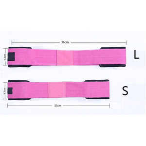 Hot Selling Adjustable Heavy-Duty Gym Cotton Figure 8 <b>Weightlifting</b> Straps Strength <b>Bar</b> Padded Wrist Band for Fitness - Product Image 6