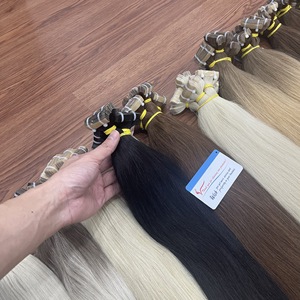 Producto más vendido: Extensiones de cabello humano vietnamita 100% en cinta, gruesas, suaves, sin enredos, de larga duración y calidad para una belleza natural. - Product Image 6