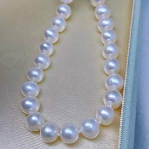 Pendentif en perle de mer naturelle Akoya 8-8,5 mm, luxe, zircon de qualité supérieure, accessoires en argent pur S925, colliers Akoya de qualité supérieure - Product Image 4