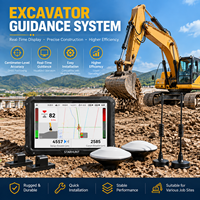 Système de nivellement pour excavatrice amphibie avec affichage LED, GNSS RTK, système de contrôle intelligent 3D, pièces de diagnostic pour engins de construction