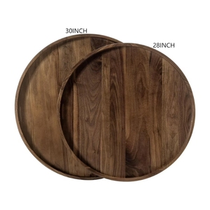 Plateau de service en bois le plus vendu pour des petits-déjeuners pratiques au lit, et ornements de table à café exquis – Lot en gros - Product Image 1