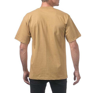 Camiseta de Cuello Redondo para Hombre, Verano, Algodón, 250 Gramos, Ligera, Transpirable, OEM, ODM, Camisetas de Trabajo, Venta al Por Mayor Personalizadas - Product Image 2