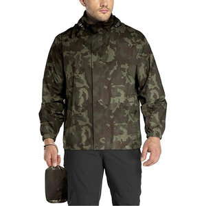 Nuevo Artículo Popular al por Mayor: Chaqueta Impermeable con Capucha para Senderismo al Aire Libre, Portátil y a la Moda, Cargada por Dress Sports - Product Image 1