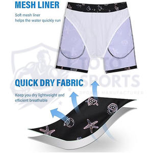 กางเกงขาสั้นผู้ชายแบบสวมใส่สบาย แห้งเร็ว ระบายอากาศได้ดี เอวยางยืด  รับผลิตตามแบบ พร้อมสกรีนโลโก้  คุณภาพดีที่สุด - Product Image 4