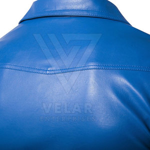 Breathable Lightweight Comfortable Men <b>Winter</b> <b>Leather</b> <b>Jacket</b> Casual Stand Zipper Front Canvas Customizable Top Selling - Product Image 3