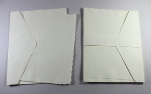 Top Quality <b>Office</b> Stationery 250 Gsm Deckled Edge Card With Matching Envelop Recycled Handmade Paper From Cotton Fiber - Product Image 4
