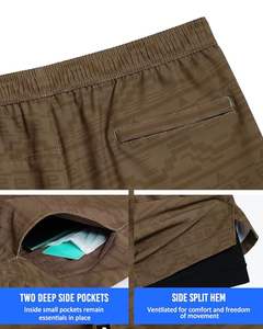 Pantalones Deportivos de Verano Personalizados para Hombre, de Secado Rápido, para Gimnasio, Ropa Urbana, Shorts Casuales con Patrón Sólido, Shorts de Playa de Talla Grande para Hombre - Product Image 3