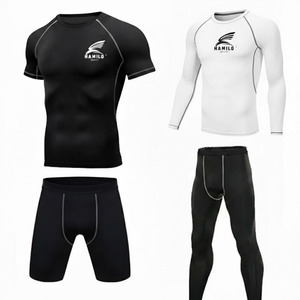 เสื้อคอมเพรสชั่นแขนยาวผู้ชาย มีสินค้าในสต็อก ผ้าฝ้าย 100% ระบายอากาศได้ดี แห้งเร็ว ลายพิมพ์ดิจิตอล ผลิตในประเทศปากีสถาน - Product Image 4