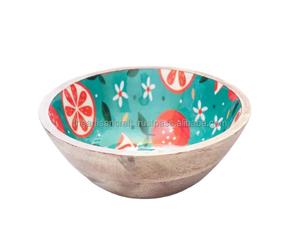 Tazón de Madera con Diseño Impreso, Plato Decorativo Hecho a Mano con Diseño Personalizado, la Mejor Calidad por Artesanos - Product Image 3